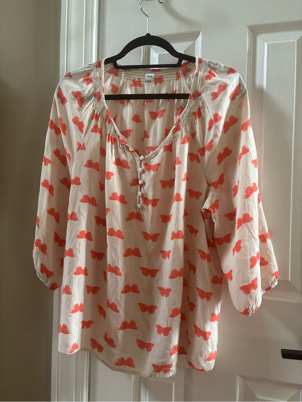 Old Navy Butterfly Print Blouse - Size XL